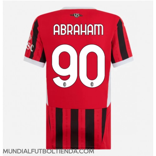 Camiseta AC Milan Tammy Abraham #90 Primera Equipación Replica 2024-25 para mujer mangas cortas